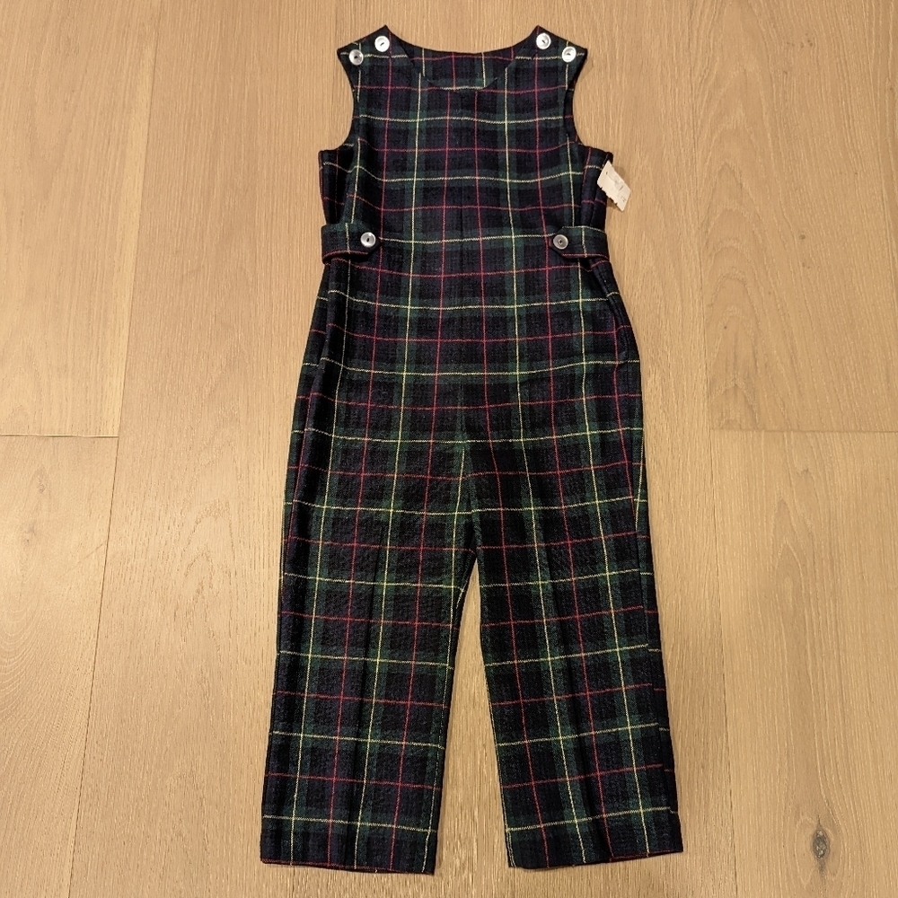 Deadstock Vintage Plaid Sleeveless Jumpsuit